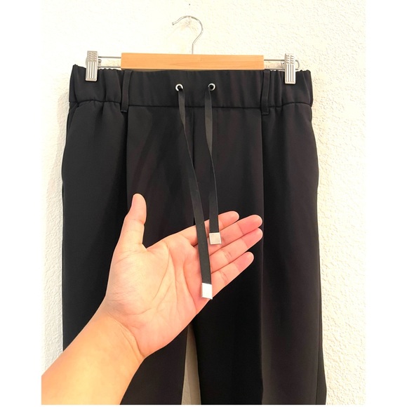 NEW ATM Micro Twill Pull On Pants Slacks Trousers Black Minimalist Athleisure - Picture 11 of 13